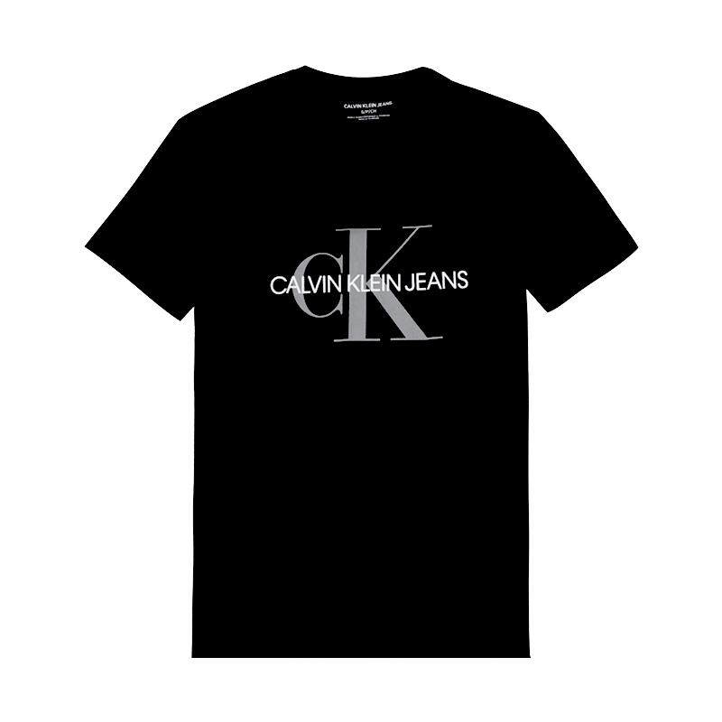 Calvin Klein/凯文克莱夏装CK男士休闲字母印花男装圆领短袖棉T恤