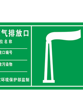 污水排放口标识牌一般固体废物标识废气污水雨水噪音排放源危险废物标识牌危废贮存场所环保警示标志警告抱箍