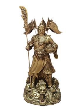 铜关公家用客厅店铺公司供奉武财神关二爷九龙关公立刀关公武财神