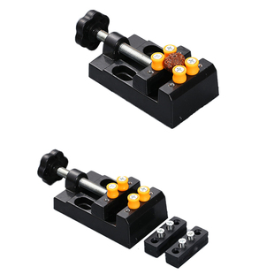 迷你台钳小型家用桌面夹具珍珠珠子打孔刷核桃打底固定器雕刻夹床