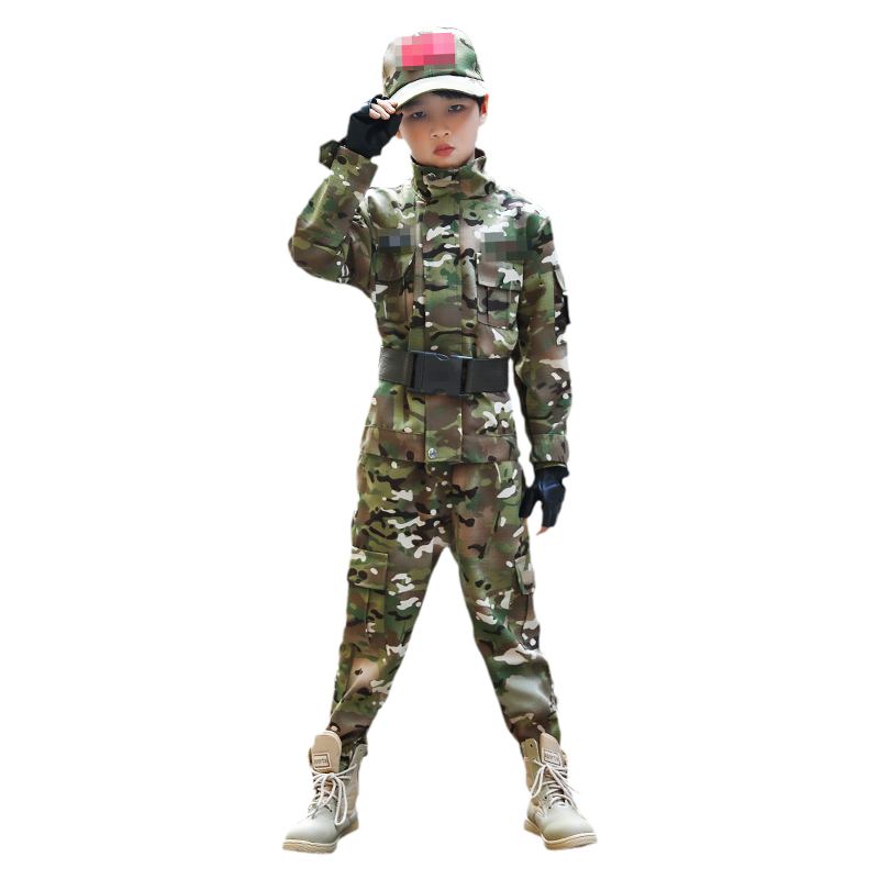 儿童迷彩服男女童套装演出服