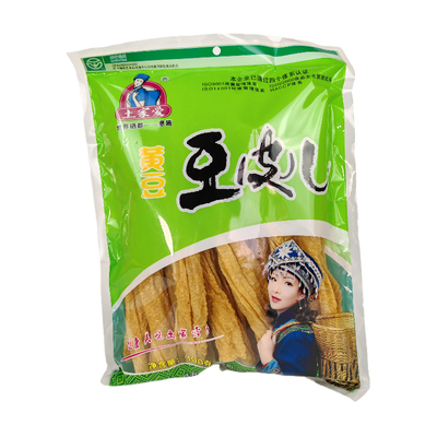 土家爱黄豆豆皮儿恩施特产宣恩豆腐皮黄豆制品火锅无添加300g*2袋