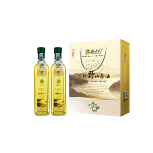 唐老农纯正天然山茶油礼盒装500ml*2一级冷榨官方正品年货茶籽油
