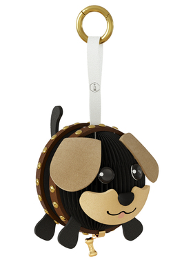 十八纸金吉拉遛遛狗桌面摆件