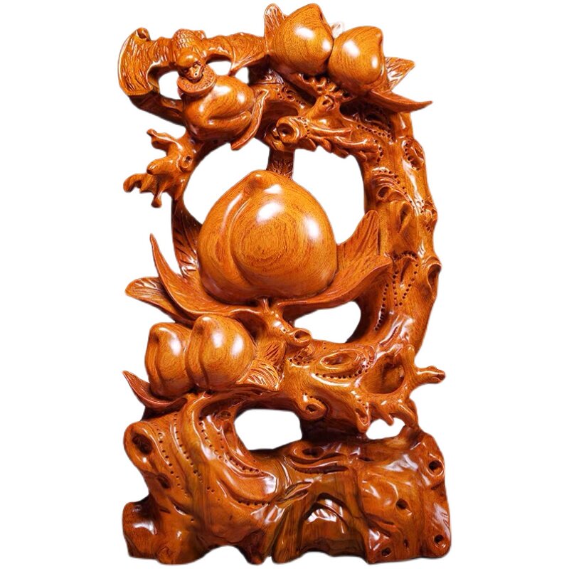 摆件福寿双全礼品木雕