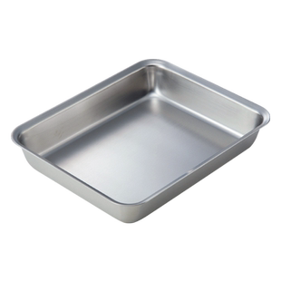 霜山304不锈钢托盘厨房食物收纳盘多功能沥水沥油网盘备菜盘方盘