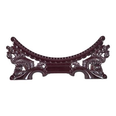 陶瓷高档座托木质装饰盘