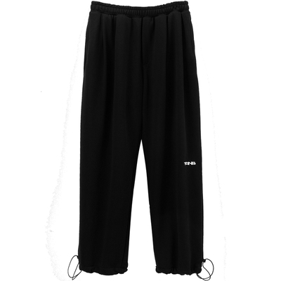 TGNS廓形卫裤抽绳束脚垂感长裤