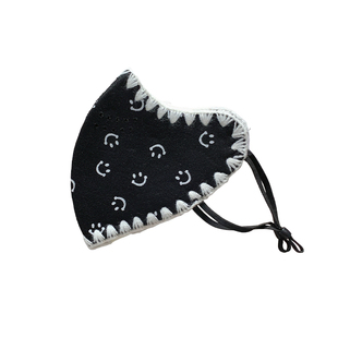 可爱笑脸保暖防风口罩女冬高颜值户外骑行滑雪可调节立体防寒面罩