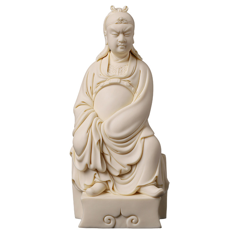 戴玉堂陶瓷摆件文财神关二爷