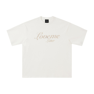 【汪苏泷同款】LOVEMELATER碎花幻影logo印花短袖重磅宽松潮牌t恤