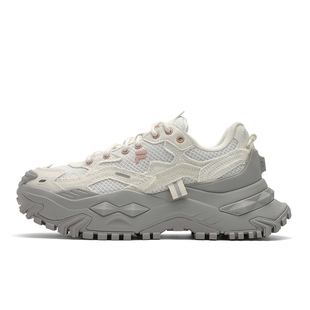 FILA FUSION斐乐潮牌硬糖鞋女鞋春夏款运动鞋增高厚底白色休闲鞋