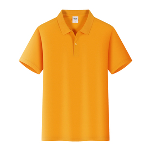 纯棉短袖polo衫定制logo印字企业工作服团体服刺绣翻领文化衫定做