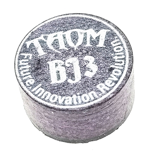 开球冲跳杆皮头TAOM塔悟姆BJ3真皮14.5毫米真皮硬冲跳台球杆皮头