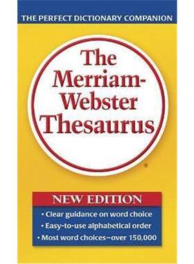现货 【上海外文书店】韦氏同义词英英字辞典 英文原版 The Merriam-webster Thesaurus 英语词典