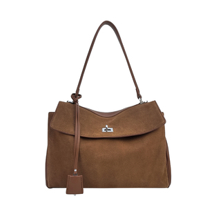 小瑞靓包·高定真皮 通勤静奢 锁扣托特包包女2025新款单肩斜挎包