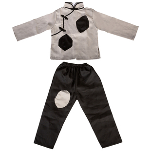 儿童乞丐服表演农民破旧补丁衣服叫花子流浪汉舞台演出服古装男女