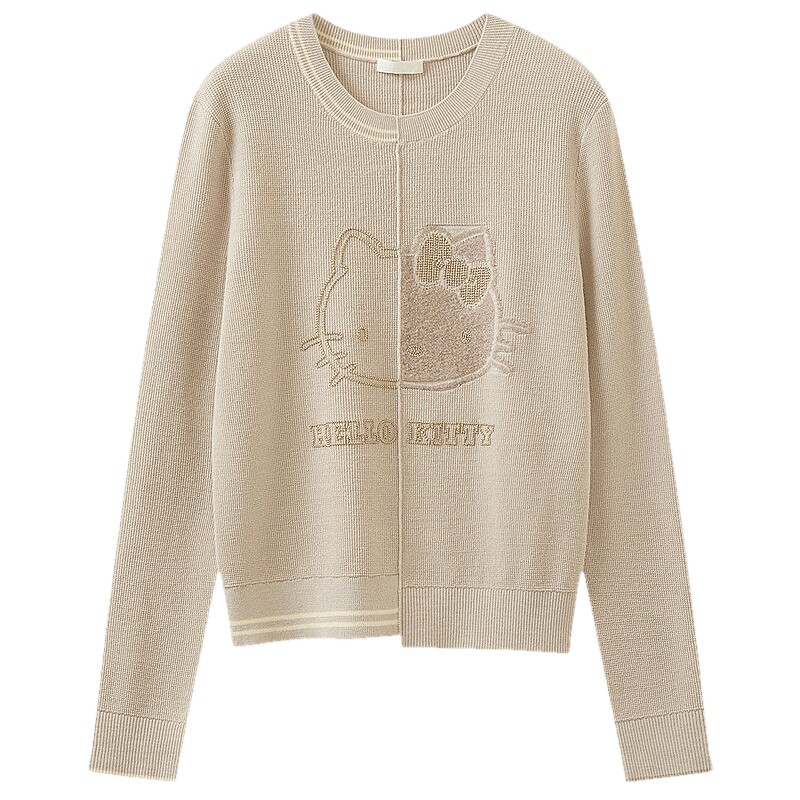 【Hello Kitty合作】商场同款播秋新品拼接圆领针织衫BDT3SD3555