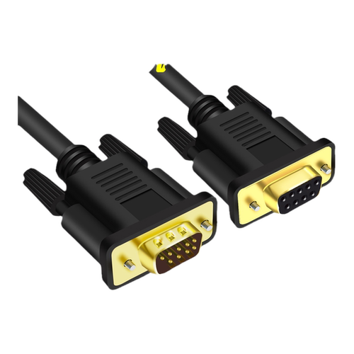 奇籁RS232串口线DB9针连接线485通讯线九公对公对母COM口直连交叉