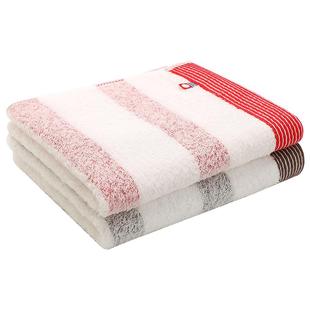 hayashi两条装日本进口今治毛巾情侣条纹纯棉女洗脸家用吸水柔软