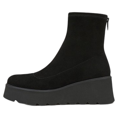 露娜女鞋厚底增高百搭短筒袜靴