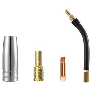 无气二保焊机焊枪配件14AK带线焊枪保护套保护咀导电嘴连接杆弯管