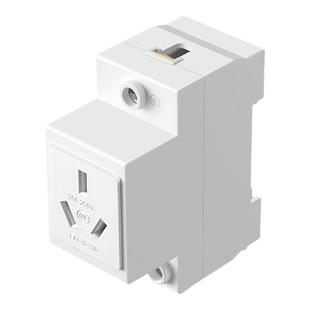 公牛导轨插座16安三孔四孔五孔10A轨道式模数化空气开关32a配电箱