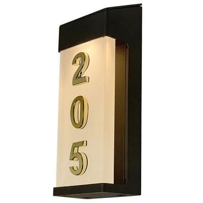 太阳能发光门牌室外防水自动充电