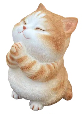 小众高级感礼物治愈系许愿猫摆件