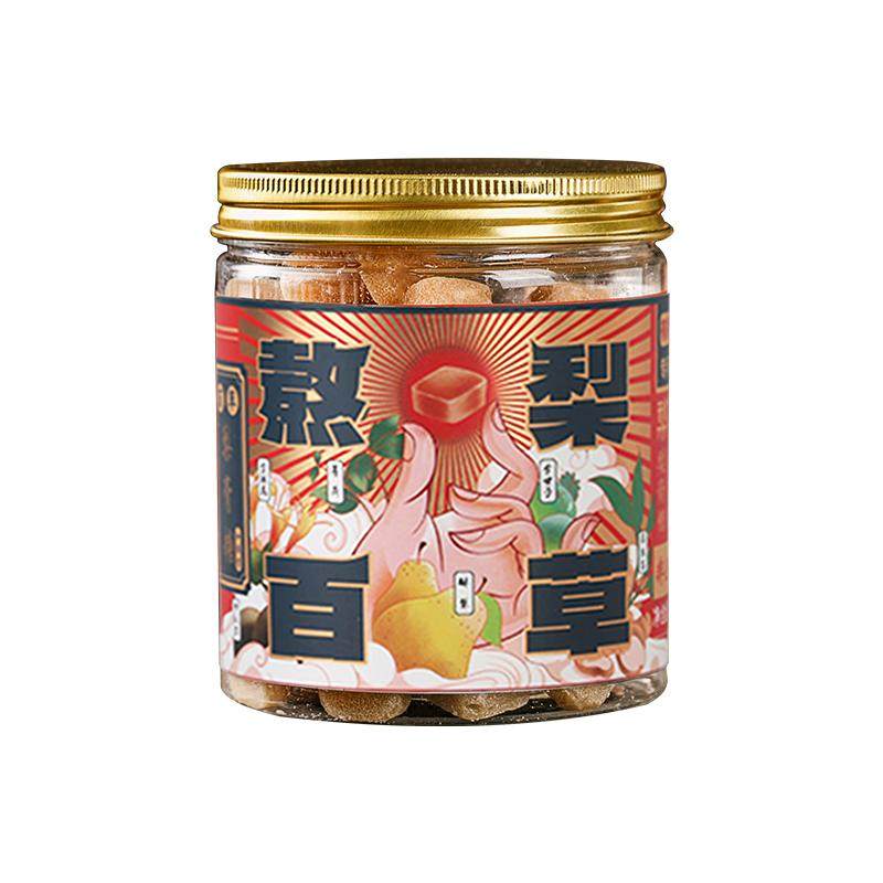 梨花猫百草梨膏糖非遗传承润喉糖
