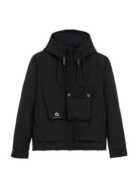 TurnSignal短款连帽工装羽绒服女