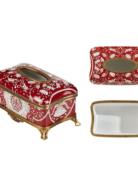 高端档奢华纸抽盒 欧美法式复古典软装饰品 客厅工艺品餐桌纸巾盒