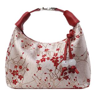 今年流行爆款小众刺绣包包女2025新款百搭斜挎包新中式单肩腋下包