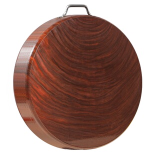 进口正宗黑铁木砧板抗菌防霉家用切菜板实木占板加厚商用菜墩圆形