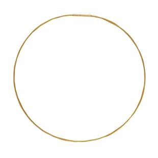 夏季项链绳金色锁骨链项圈不掉色钛钢女金属万能颈圈黄金吊坠挂绳