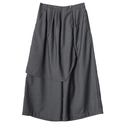 不规则拼接西装裙裤2026春夏新款