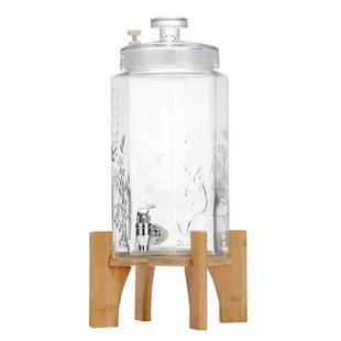 雕花泡酒玻璃瓶高档密封带龙头家用酒坛子酿酒泡酒瓶药酒泡酒罐