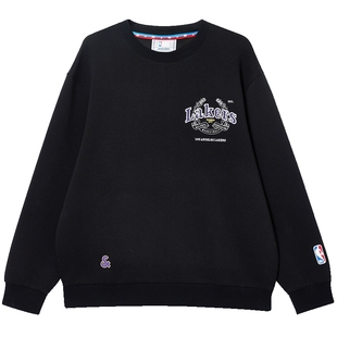 [商场爆款]杰克琼斯男卫衣NBA联名圆领套头字母长袖上衣225333128