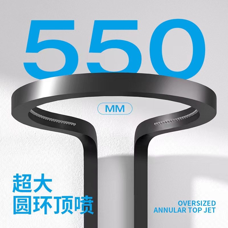 氛围灯水力发电全铜数显增压瀑布出水挂墙硅胶全铜淋浴套装恒温花