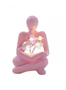 郁金香小夜灯花束手工新创意摆件