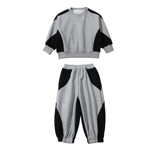 女童卫衣套装春装2026新款超火儿童装洋气时髦宝宝春秋季运动衣服