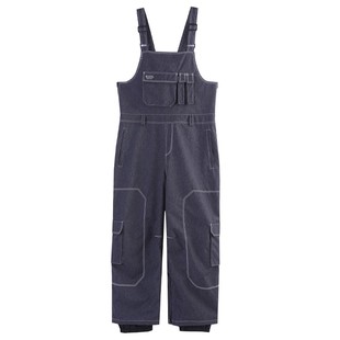 DOOREK单双板美式滑雪服背带裤防水耐磨男女连体装备连体小众雪服