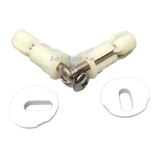 马桶盖配件 座便盖锁紧螺丝 马桶盖板连接固定件 螺栓 垫片装饰盖