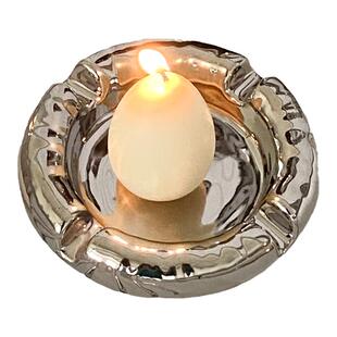 CMYD高级感个性咖啡厅摆件原创家用客厅陶瓷烟灰缸创意小众首饰盘