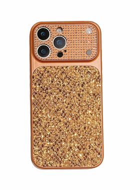 秒变17大视窗适用苹果17promax手机壳iPhone16新款闪粉亮片15相机按键14plus全包镜头13超火12pm高级感女款11