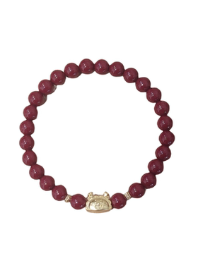 饺子龙朱砂本命年手链