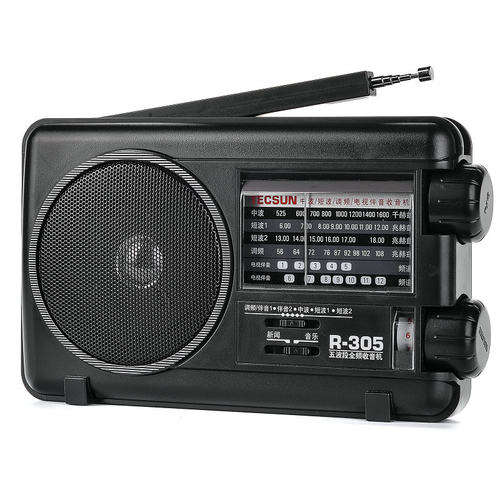 Tecsun/德生R-305P全波段收音机R305便携式复古台式老年人半导体