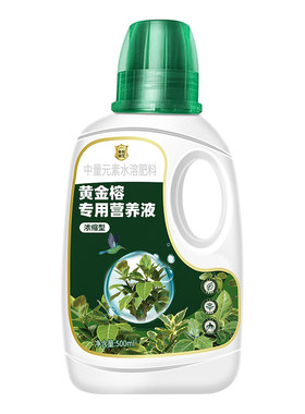 黄金榕营养液洒金榕七彩变叶木富贵榕孟加拉榕高山榕专用肥料盆栽