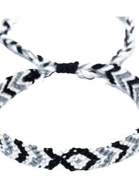 纯棉手链男女ins风欧美手工编织