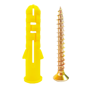 兔宝宝小黄鱼膨胀钉 塑料膨胀螺丝胶塞管M6M8M10加长加粗锚栓整箱